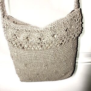 Carlo D’Santi Beige Crochet purse and Wallet